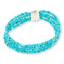 Jay King 4-Strand 7-1/4" Chilean Turquoise Bracelet w/Magnetic Clasp