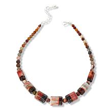 Jay King African Rainbow Chalcedony Bead Necklace