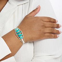 Jay King Andean Blue Turquoise Sterling Silver Cuff Bracelet