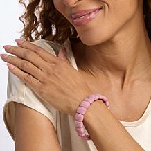 Jay King Argentinian Rhodonite Bead Stretch Bracelet