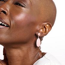 Jay King Australian Pink Opal Sterling Silver Dangle Earrings