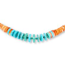Jay King Azure Peaks Turquoise & Spiny Oyster Shell Necklace
