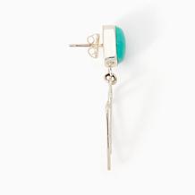 Jay King Baja Turquoise Earrings, Sterling Silver