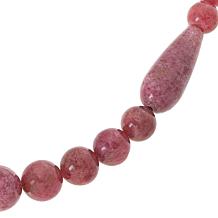 Jay King Baroque Rose Rhodonite Bead 18" Necklace