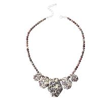 Jay King Brecciated Tawny Port Stone Sterling Silver Necklace