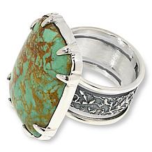 Jay King Gallery Collection Campitos Turquoise Cushion-Cut Ring