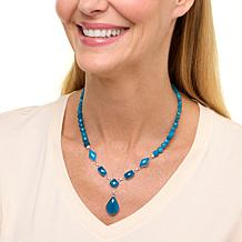 Jay King Gallery Collection Madagascar Apatite Drop 18" Necklace