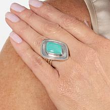 Jay King Gallery Collection Sterling Silver Campitos Turquoise Ring