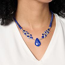 Jay King Gallery Collection Sterling Silver Lapis 18-1/4" Necklace