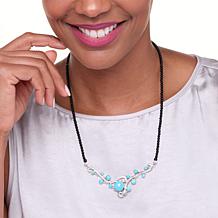 Jay King Gallery Collection Turquoise and Chalcedony 18" Necklace