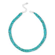 Jay King Heavenly Well Lake Turquoise Woven Bead Necklace