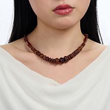 Jay King Hessonite Necklace, Sterling