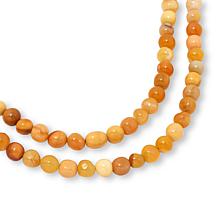Jay King Honey Butterscotch Chalcedony Quartz 60" Necklace