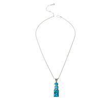 Jay King Kingman and Azure Peaks Turquoise Pendant with Chain