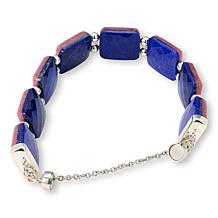 Jay King Lapis & Baroque Rose Bracelet