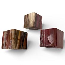 Jay King Madagascar Petrified Wood Cube Specimen