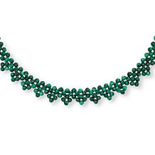 Jay King Malachite Bead Woven Necklace
