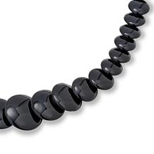Jay King Midnight Black Chalcedony Bead 18-1/4" Necklace