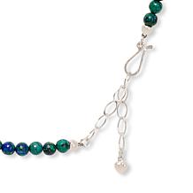 Jay King Milpillas Azurite Malachite Pendant on Beaded Necklace