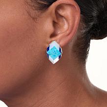 Jay King Mother-of-Pearl, Turquoise and Lapis Inlay Earrings