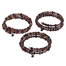 Jay King Multi-Colored Tourmaline Bead Coil Bracelet