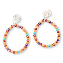 Jay King Multi-Colored Turquoise and Spiny Oyster Drop Earrings