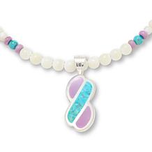 Jay King Multigemstone Inlay Pendant with Bead Necklace