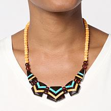 Jay King Multigemstone Inlay Station Reversible 18" Necklace