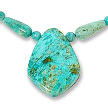 Jay King Peruvian Chrysocolla Sterling Silver Necklace