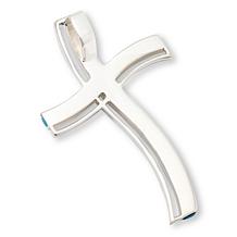 Jay King Peruvian Turquoise Inlay Cross Pendant