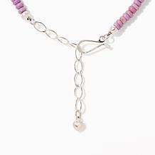 Jay King Phosphosiderite Pendant with Beaded Necklace, Sterling
