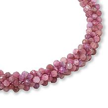 Jay King Pink Tourmaline Bead Woven 18-1/4" Necklace