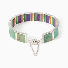 Jay King Reversible Multi Stone Magnetic Link Bracelet