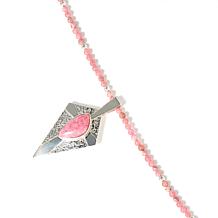 Jay King Rhodochrosite Beaded Pendant Necklace