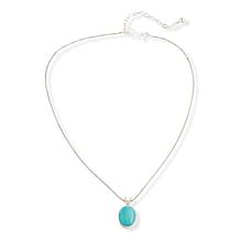 Jay King Rio Azul Turquoise Pendant with 18" Chain 