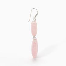 Jay King Rose Quartz Heart Earrings, Sterling Silver