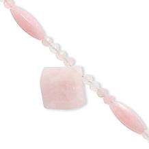 Jay King Rose Quartz Sterling Silver Pendant Necklace