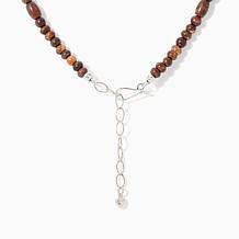 Jay King Shitake Stone Necklace, Sterling Silver