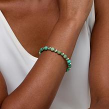 Jay King Sterling Silver Alicia Turquoise Bead Stretch Bracelet