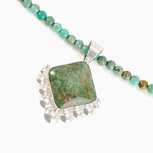 Jay King Sterling Silver Alicia Turquoise Beaded Necklace with Pendant