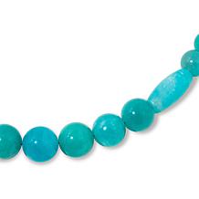 Jay King Sterling Silver Amazonite Bead 18" Necklace