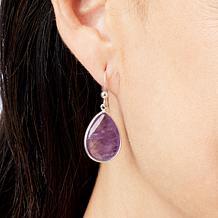 Jay King Sterling Silver Amethyst Pear Drop Earrings