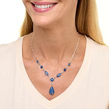 Jay King Sterling Silver Blue Kyanite Tinsel Chain Necklace