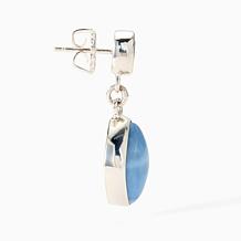 Jay King Sterling Silver Blue Opal & Blue Topaz Earrings