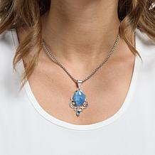Jay King Sterling Silver Blue Opal & Blue Topaz Pendant