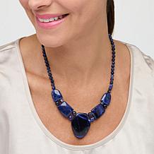 Jay King Sterling Silver Blue Sodalite 18" Necklace