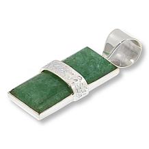 Jay King Sterling Silver Brazilian Green Quartz Rectangular Pendant