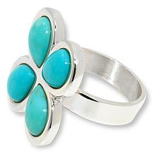 Jay King Sterling Silver Campitos Turquoise 4-Stone Ring