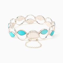 Jay King Sterling Silver Campitos Turquoise Magnetic Bracelet
