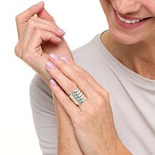 Jay King Sterling Silver Campitos Turquoise Wide Band Ring